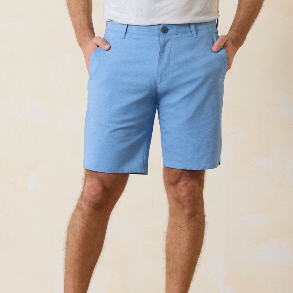 Tommy Bahama Light Blue Flat Front Shorts